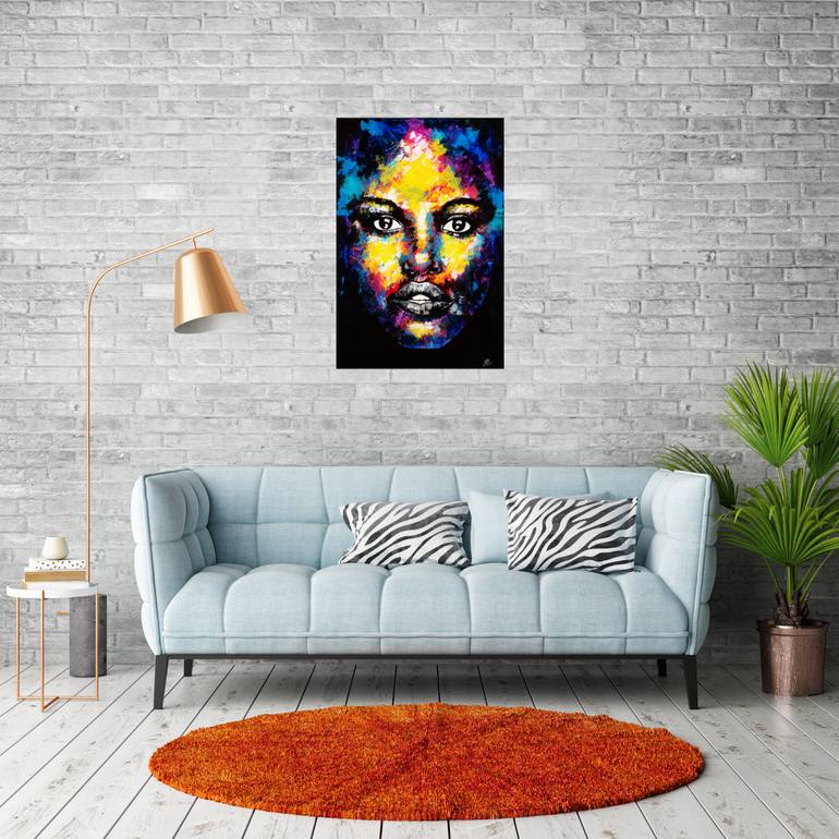 Original Abstract People Painting by Jackie Bridges