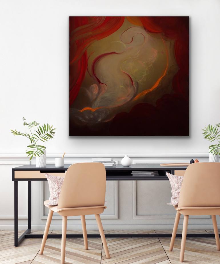 Original  surreal Abstract Painting by Aondrea Maynard