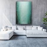 Falling Water Forest Light in Peacock Blues by Aondrea Maynard