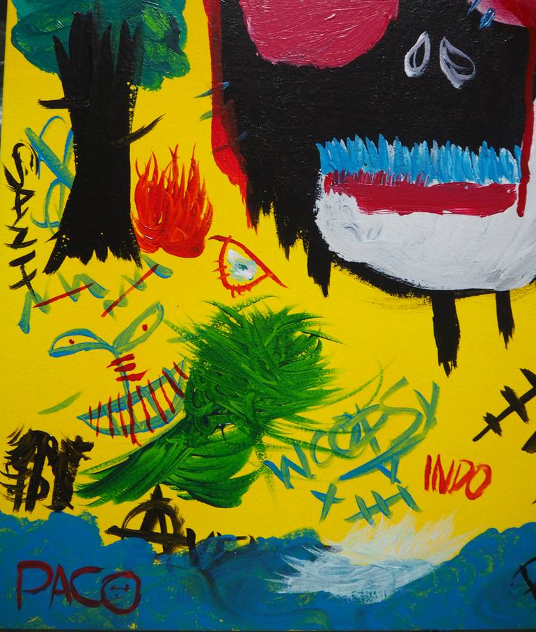 Original Abstract Expressionism Abstract Painting by El Paco