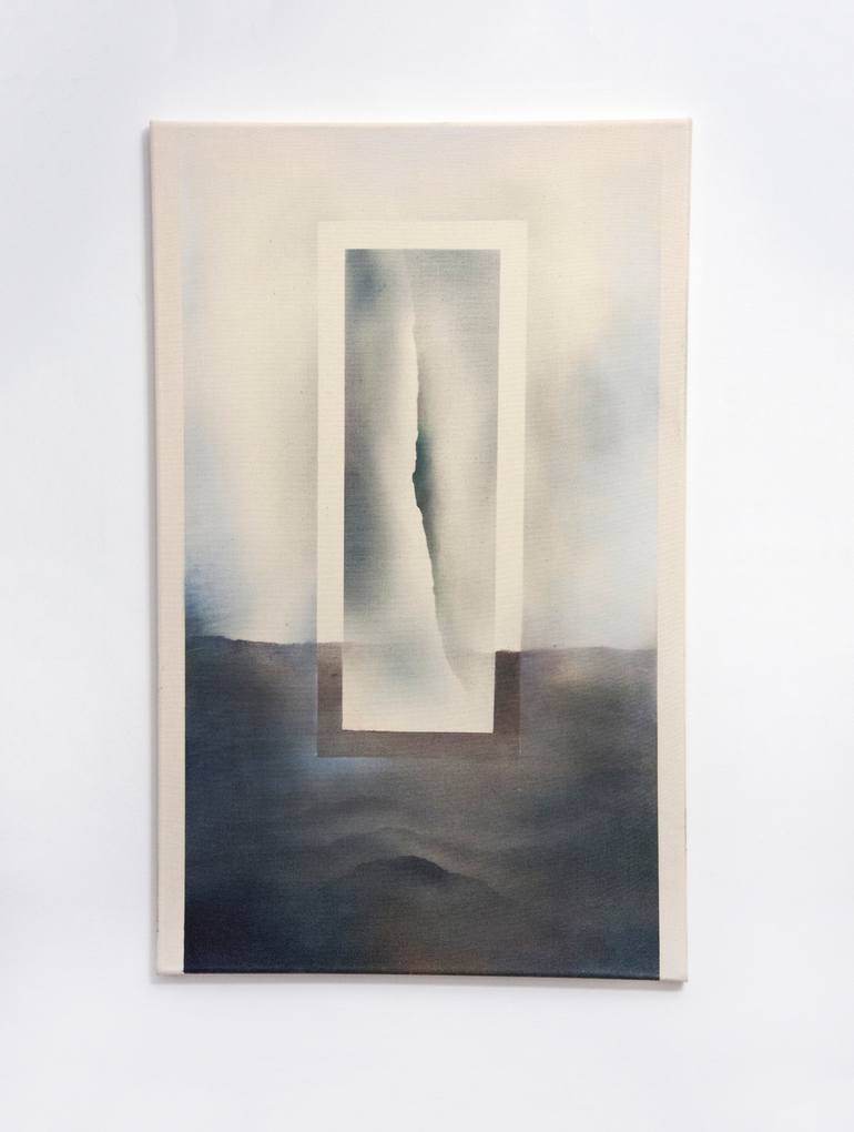 Original Minimalism Abstract Painting by Hanna Banaszczyk