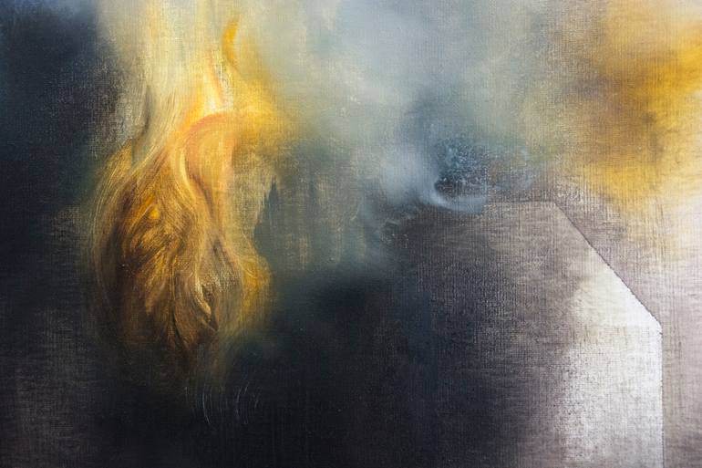 Original Abstract Expressionism Abstract Painting by Hanna Banaszczyk