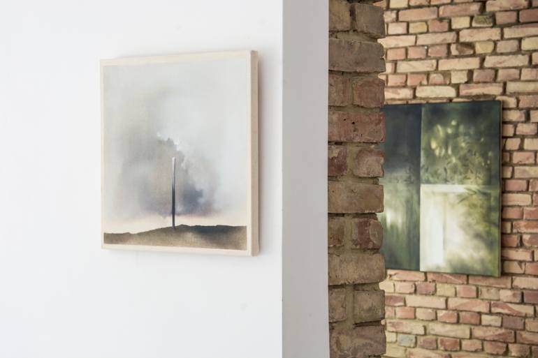 Original Minimalism Abstract Painting by Hanna Banaszczyk