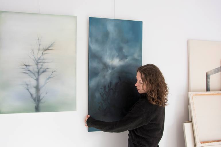 Original Romanticism Nature Painting by Hanna Banaszczyk