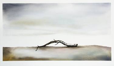 Original Minimalism Nature Painting by Hanna Banaszczyk