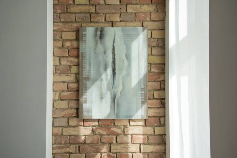 Original Minimalism Abstract Painting by Hanna Banaszczyk