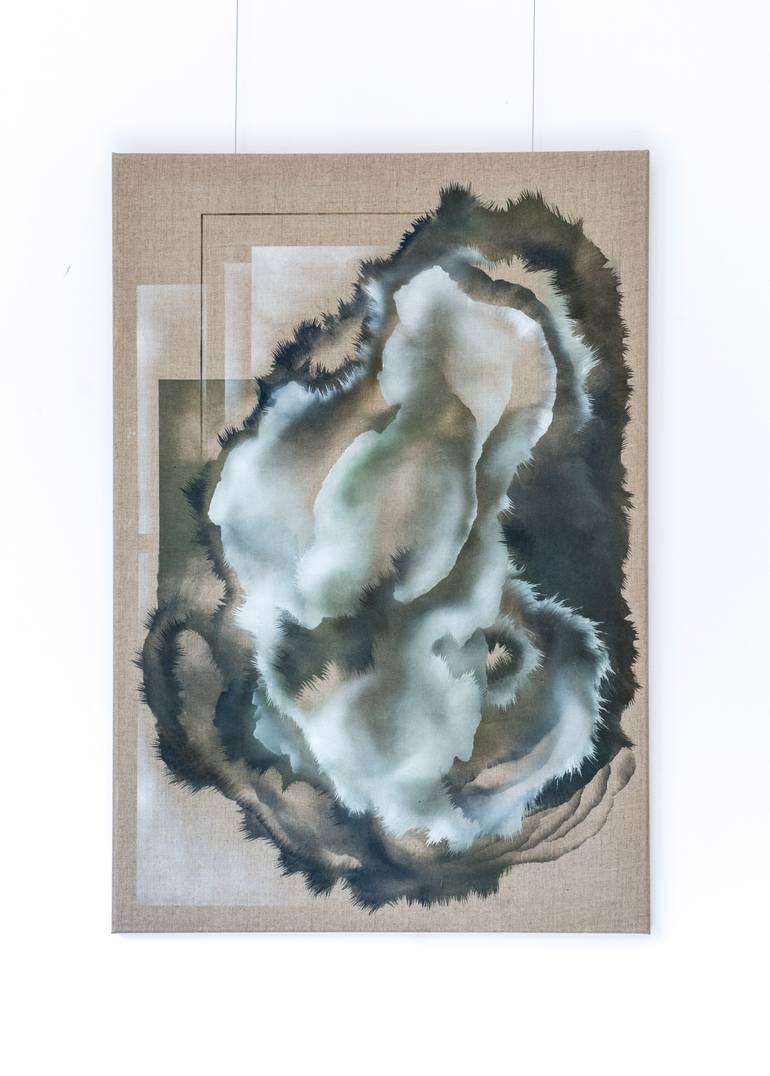 Original Abstract Botanic Painting by Hanna Banaszczyk