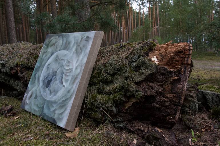 Original Abstract Nature Painting by Hanna Banaszczyk