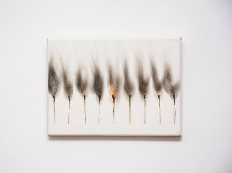 Original Conceptual Abstract Painting by Hanna Banaszczyk