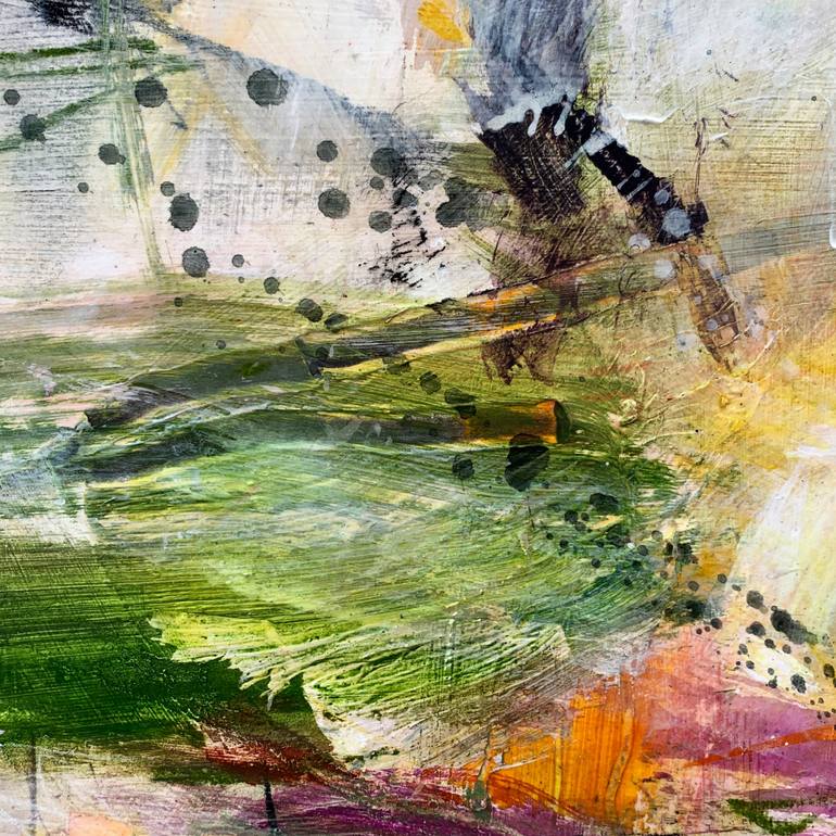 Original Abstract Expressionism Landscape Mixed Media by Lisa Parkyn