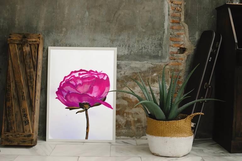 Original Floral Painting by Antonia Hoybakk