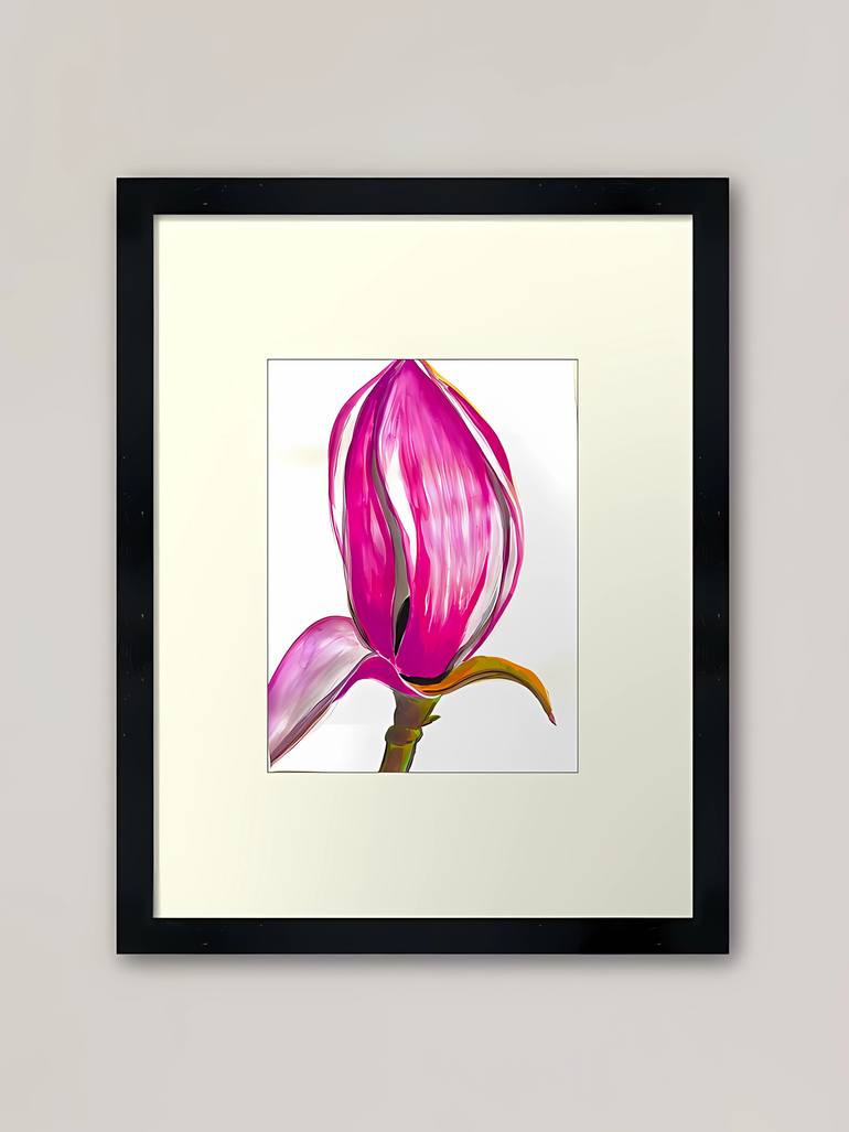 Original Abstract Expressionism Floral Painting by Antonia Hoybakk