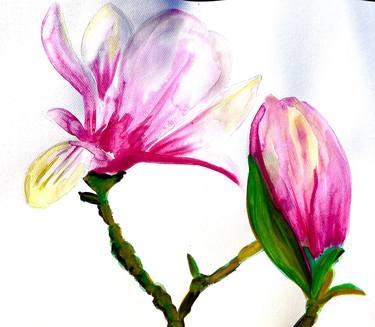 Print of Floral Paintings by Antonia Hoybakk