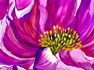 Original Abstract Floral Paintings by Antonia Hoybakk
