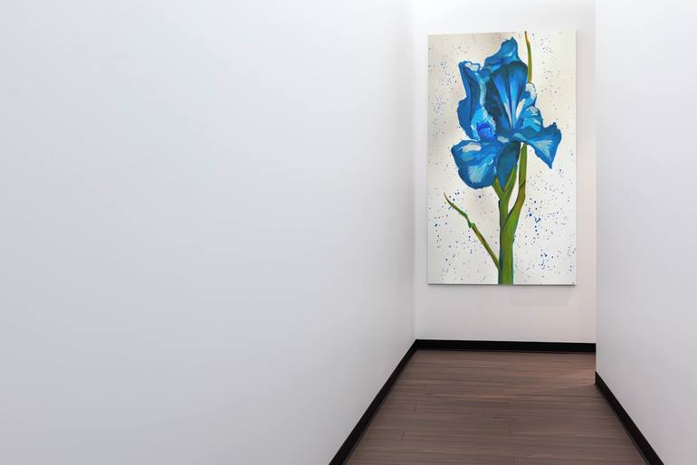 Original Abstract Floral Painting by Antonia Hoybakk