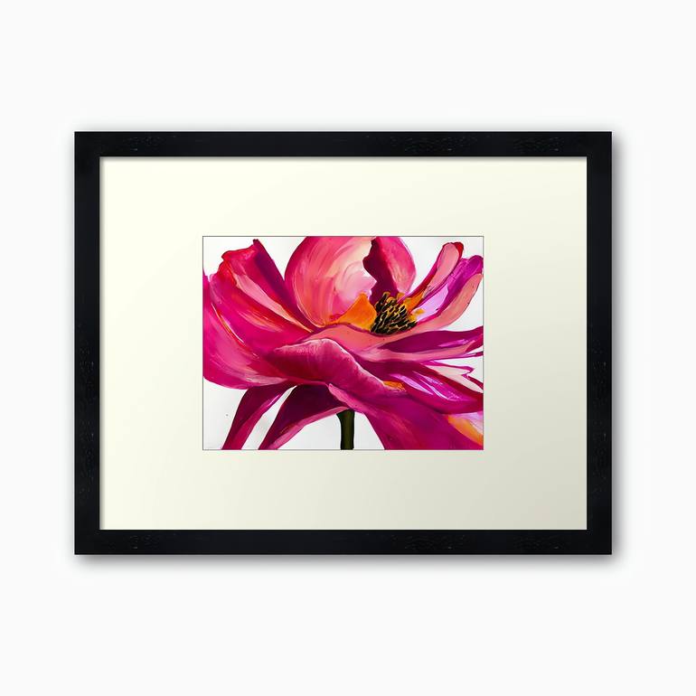 Original Abstract Expressionism Floral Painting by Antonia Hoybakk