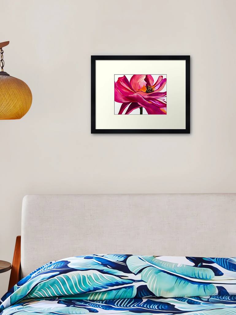 Original Abstract Expressionism Floral Painting by Antonia Hoybakk