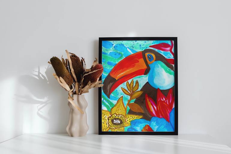 Original Abstract Expressionism Abstract Painting by Antonia Hoybakk