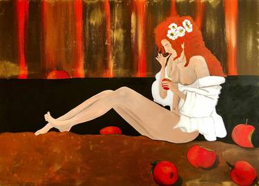 Original Figurative Nude Paintings by Antonia Hoybakk
