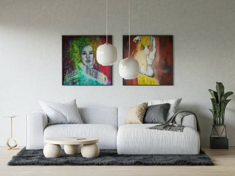 Original Figurative Women Painting by Antonia Hoybakk