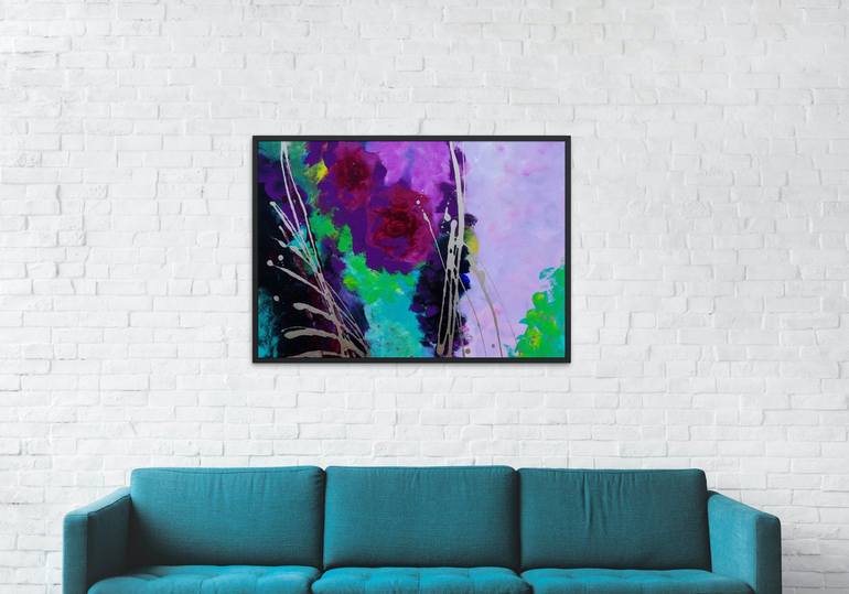 Original Abstract Expressionism Abstract Painting by Antonia Hoybakk