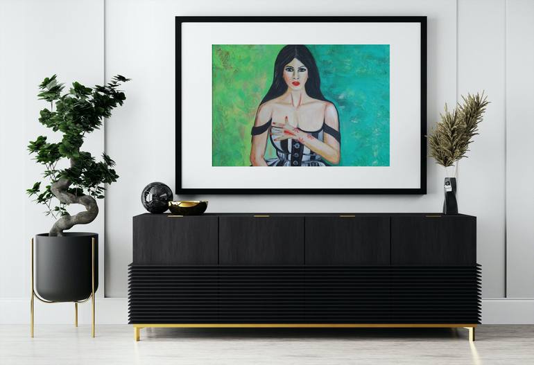 Original Figurative Women Painting by Antonia Hoybakk