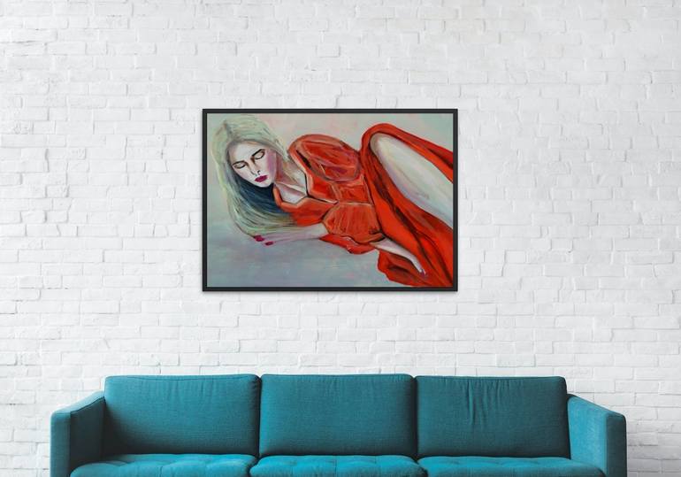 Original Figurative Women Painting by Antonia Hoybakk