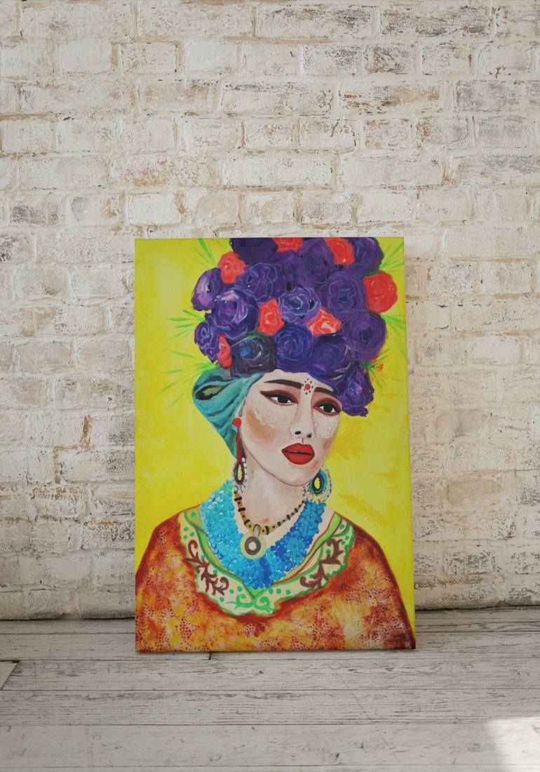 Original Expressionism Women Painting by Antonia Hoybakk