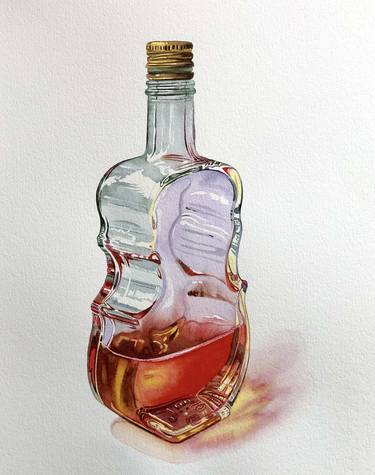 Still life with liquor bottle (199) thumb