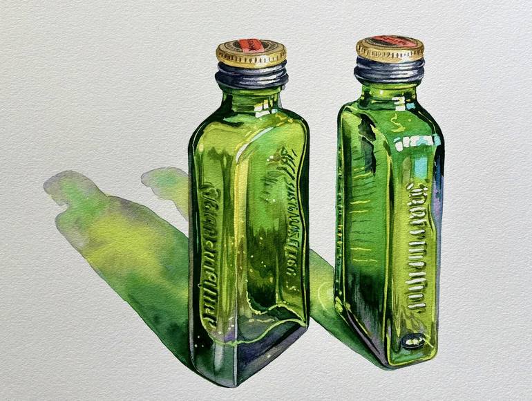 Original Illustration Still Life Paintings by Serpil Umit