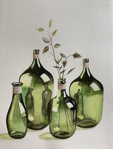 Original Still Life Paintings by Serpil Umit