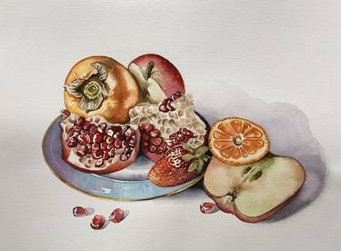 Original Still Life Paintings by Serpil Umit