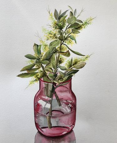 Original Fine Art Still Life Paintings by Serpil Umit