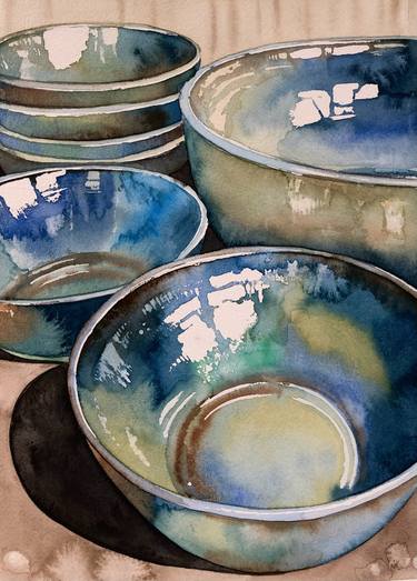 Colorful ceramic bowls (128) thumb