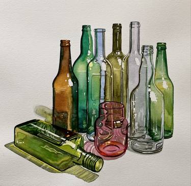 Original Still Life Paintings by Serpil Umit