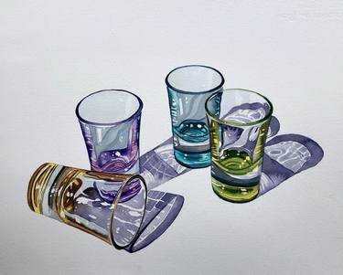 Original Still Life Paintings by Serpil Umit