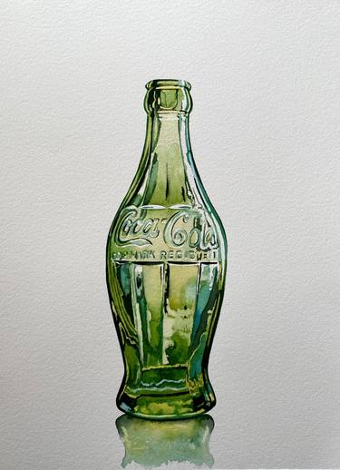 Saatchi Art Artist Serpil Umit; Paintings, “Iconic Coke bottle (162)” #art