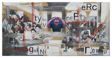 Original Expressionism People Collage by Paolo Romeo Cesana