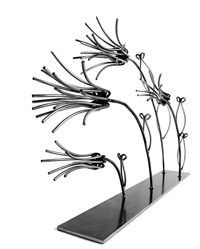 Original Art Deco Floral Sculpture by Albert Dura