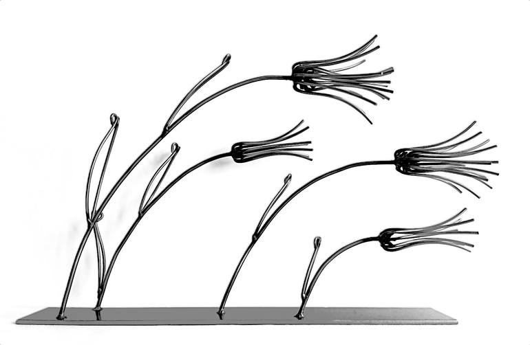 Original Art Deco Floral Sculpture by Albert Dura