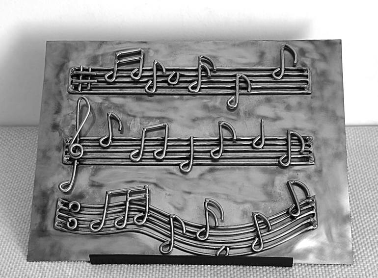 Original Symbolism Music Sculpture by Albert Dura