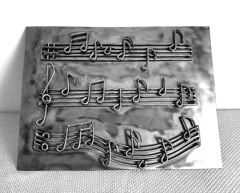 Original Symbolism Music Sculpture by Albert Dura