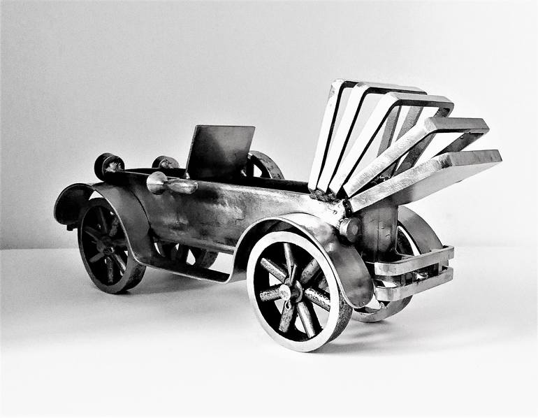 Original Art Deco Car Sculpture by Albert Dura