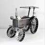 Vintage Tractor - The Old Vehicles series. Functional sculpture by Sztuka Metalu.