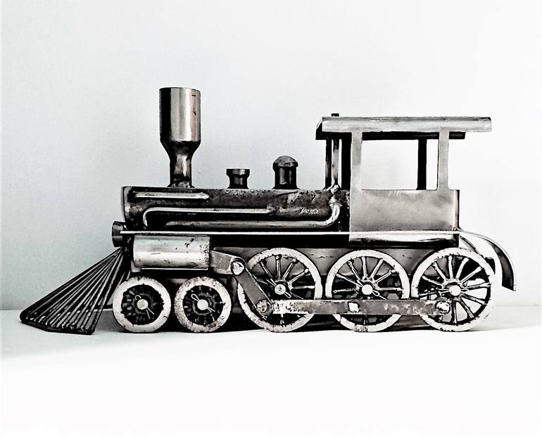 Original Train Sculpture by Albert Dura