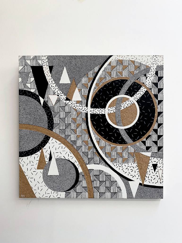 Original Abstract Painting by Adélaïde Aronio