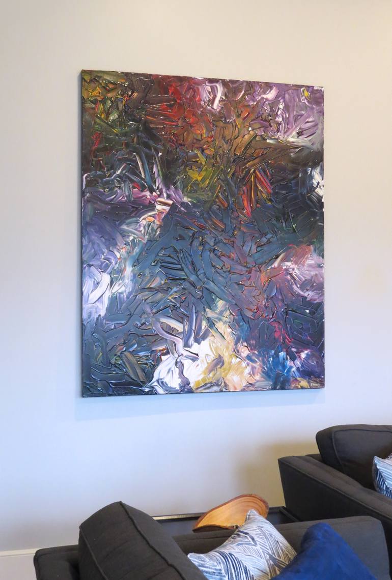 Original Abstract Expressionism Abstract Painting by Blue Roberts