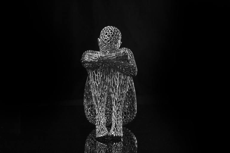 Original Abstract Body Sculpture by Giacomo Toth