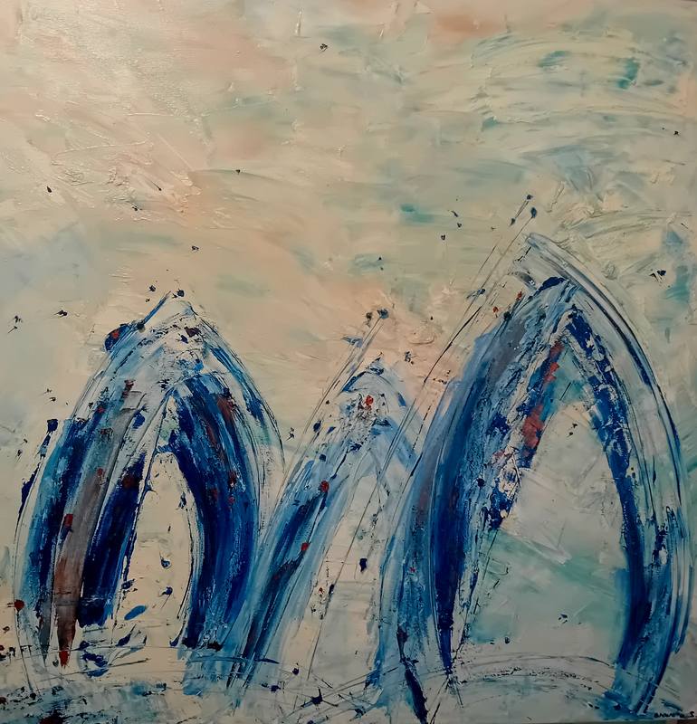 Original Abstract Painting by Claudia Sararu | Abstract Art on Canvas | Ways into the Soul's Beauty