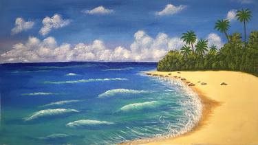 Original Photorealism Seascape Paintings by Akanksha P